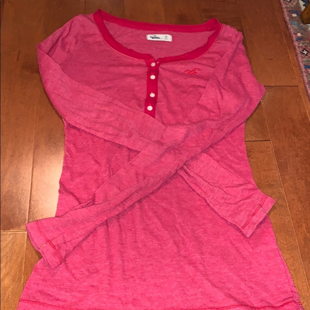 Red hollister shirt